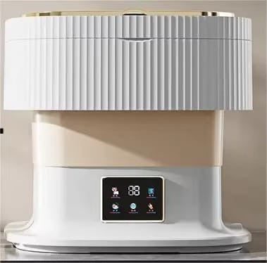 11L Folding Portable Washing Machine with Spin Dryer for Clothes Travel Home Ultrasonic Underwear Socks Mini Washer 110V 220V