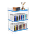 Clear Storage Stand 3 Tier Plastic  Display Rack Large Storage Rack