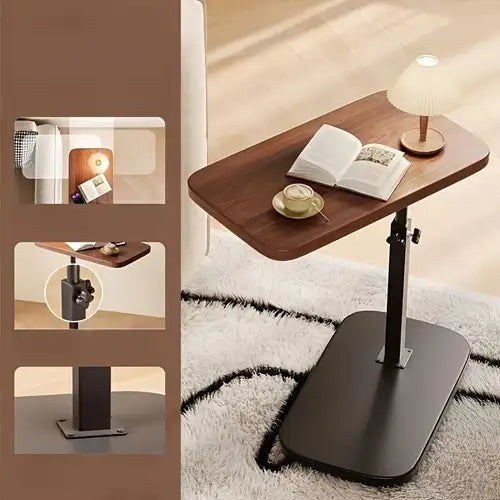 A stylish space-saving sofa side table perfect for coffee, snacks, and laptop use.