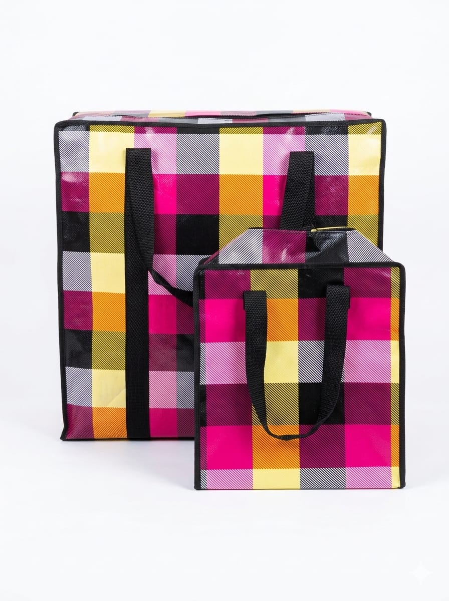 Heavy-Duty Colorful Laundry & Moving Bags – Set of 2