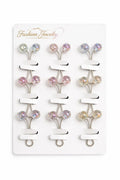 Vibrant Pastel Petite Hair Pin Set – 8-Piece Multi-Color Fashion Jewelry Bundle