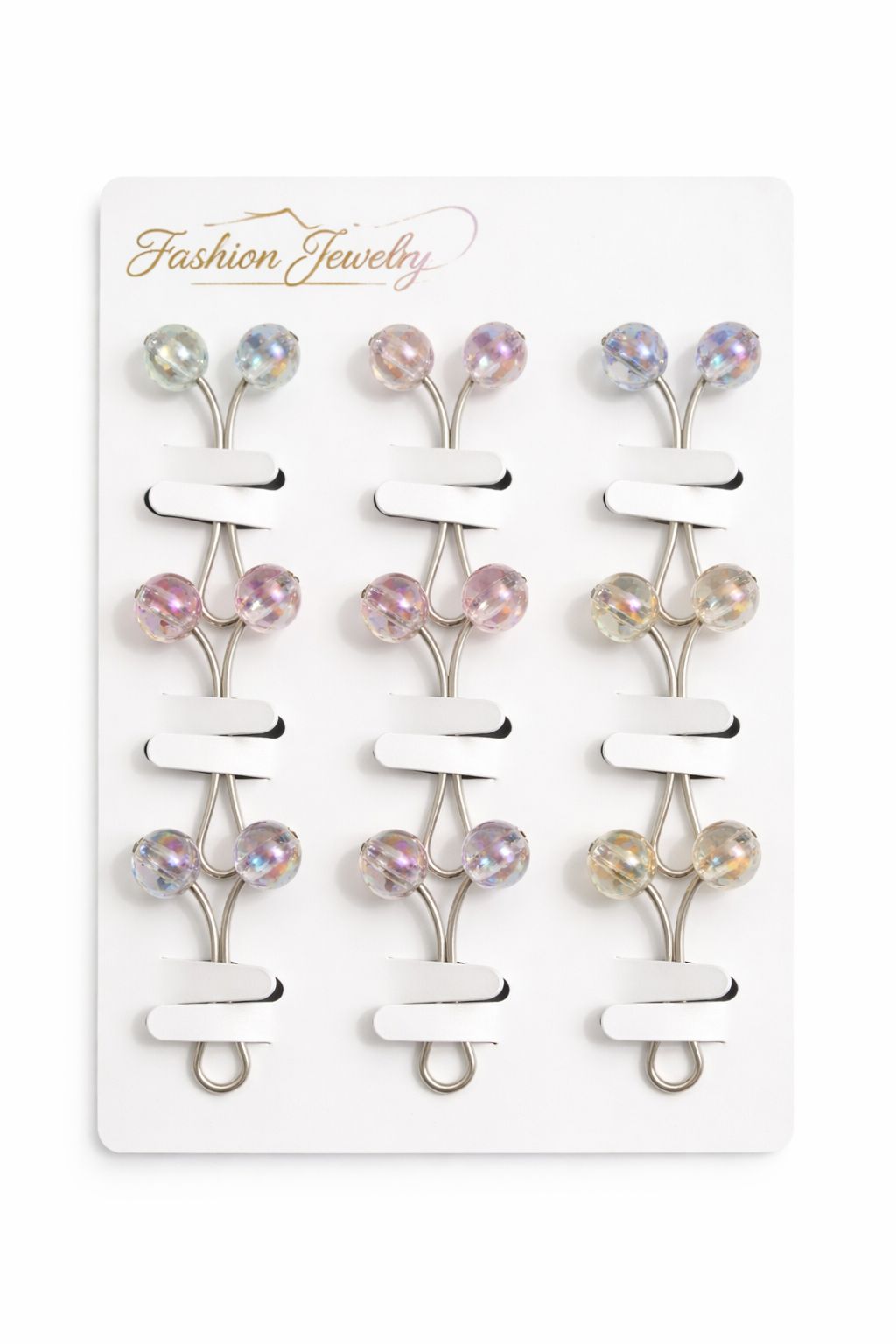 Vibrant Pastel Petite Hair Pin Set – 8-Piece Multi-Color Fashion Jewelry Bundle