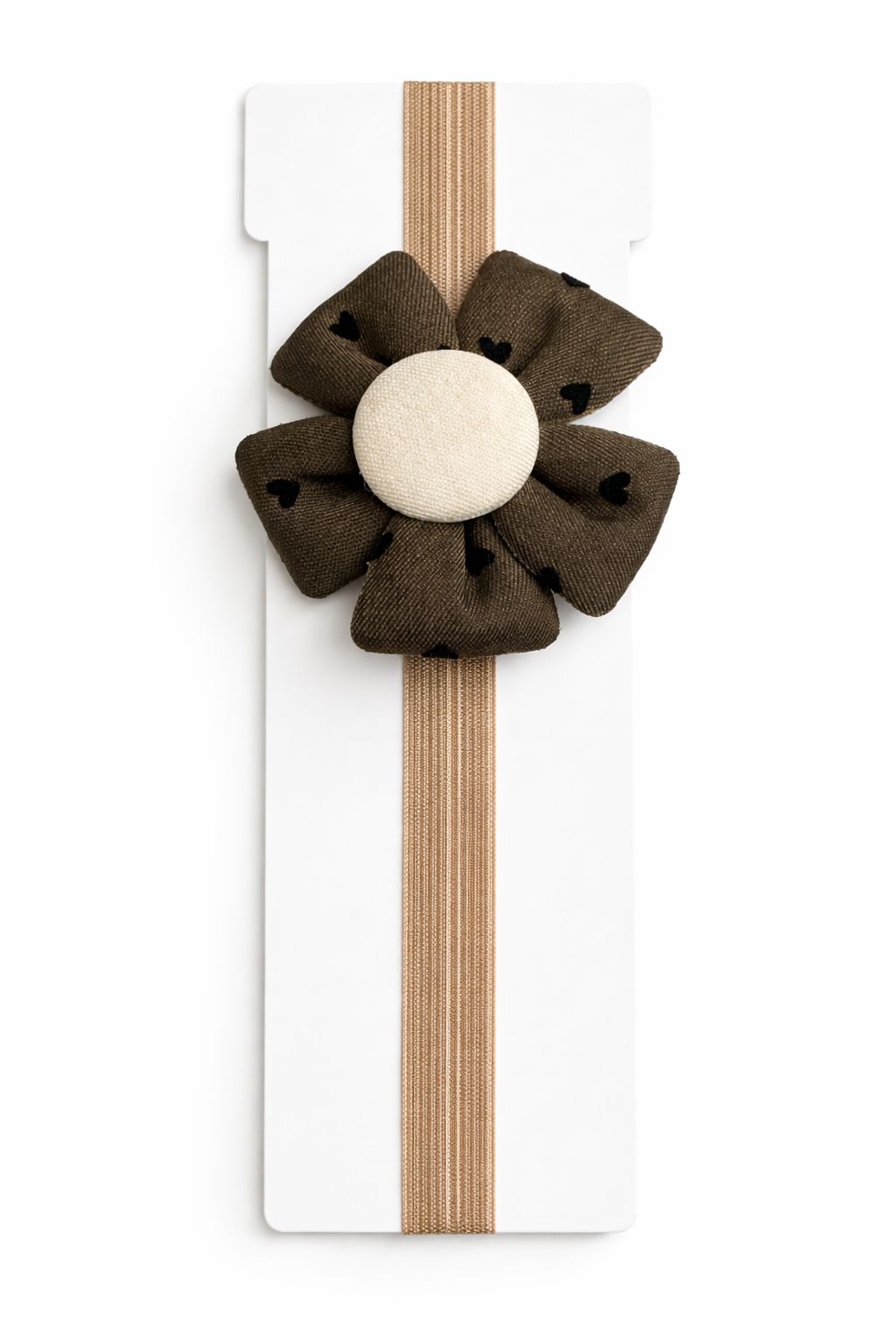 Sweetheart Floral Baby Headband – Soft Elastic Band with Padded Flower Accent