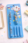 Doraemon "Gadget" Fountain Pen Set – 5-Piece Blue Celestial Writing Bundle