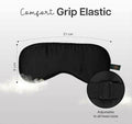 Wiselife 100% Pure Mulberry Silk Sleep Mask – Breathable & Hypoallergenic Blackout Eye Mask – Adjustable Comfort Grip Elastic – Handcrafted in India (21cm x 9cm)