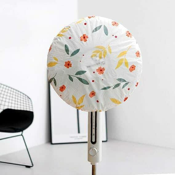 Eco-Friendly Floral Fan Guard: Keep Your Fans Clean and Your Kids Safe!