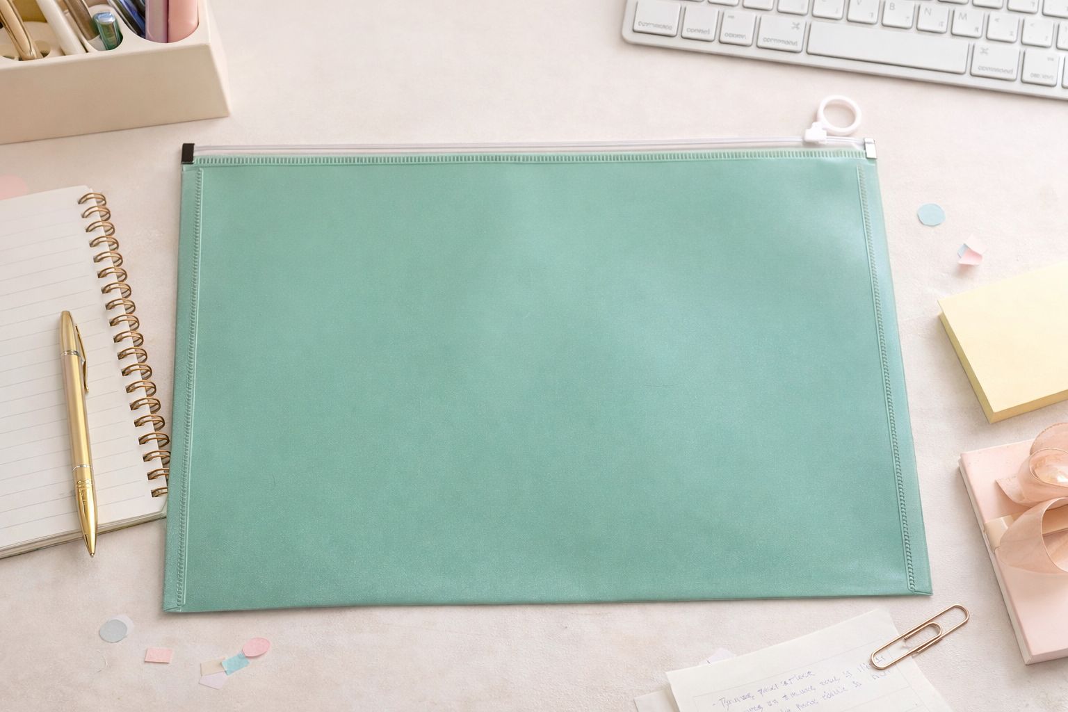 Premium A4 "My File" Document Organizer – Elegant Floral Display Folder