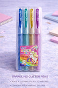 First® Sparkling Glitter Pen Set – 4 Vibrant Colors for Creative Writing