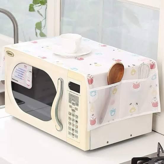 Stylish Microwave Top Guard: Keep Your Kitchen Dust-Free & Organized! (85cm x 35cm)