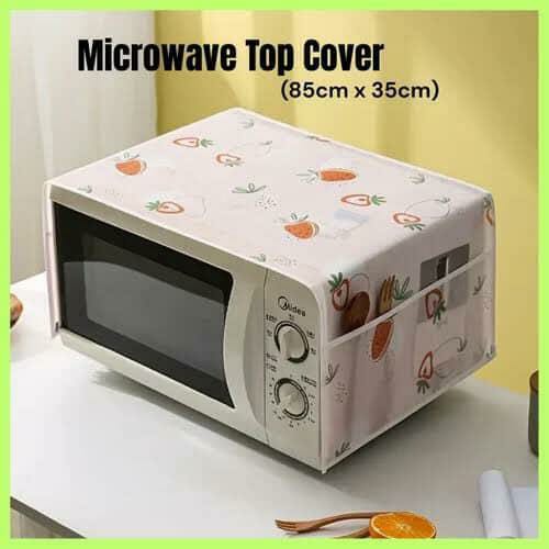 Stylish Microwave Top Guard: Keep Your Kitchen Dust-Free & Organized! (85cm x 35cm)