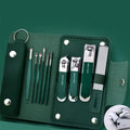 10-Piece Professional Manicure Set – Stainless Steel Nail Clipper Kit – Luxury Pedicure & Grooming Tools with Portable Leather Travel Case