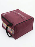 Supreme Triton Home Organizer: Premium Maroon Storage Bag with Clear Window & Zipper Closure
