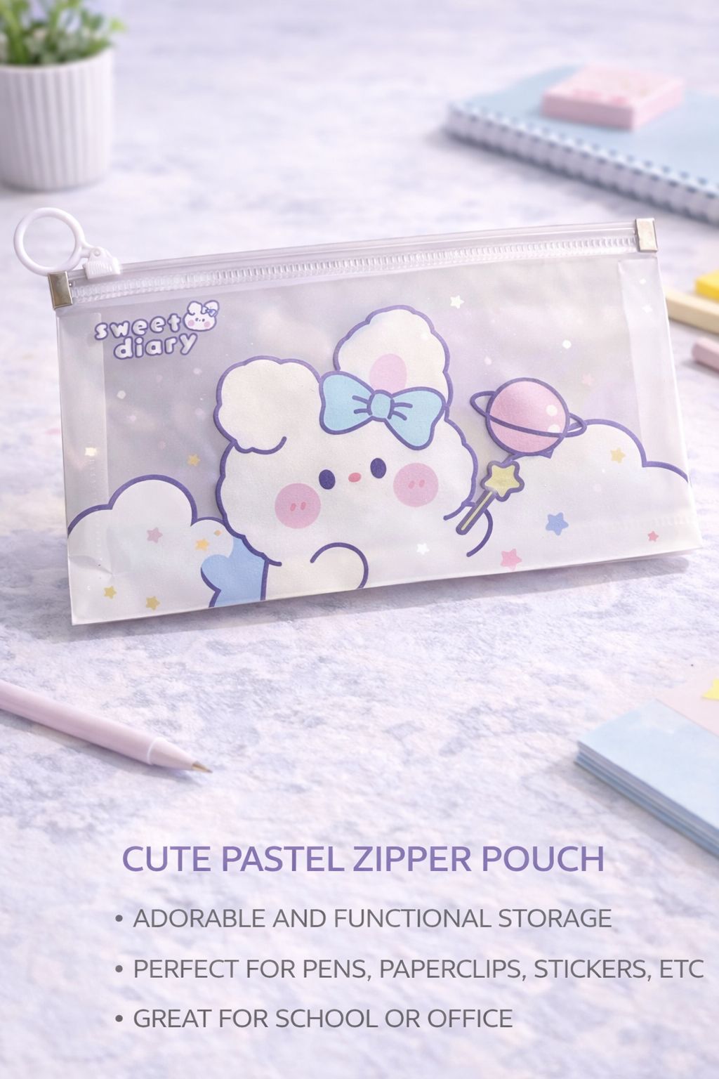 Celestial Galaxy Zipper Pouch – storage Organizer