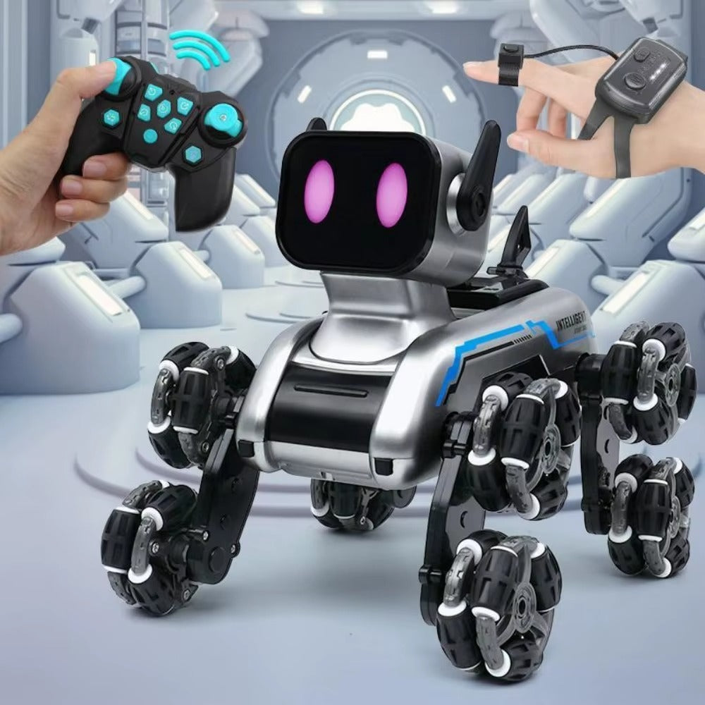 Remote Control Robot Dog 8 Wheel Climbing Stunt Electric Mechanical Dog Intelligent for Kids Gift RC Car Toys Electronic