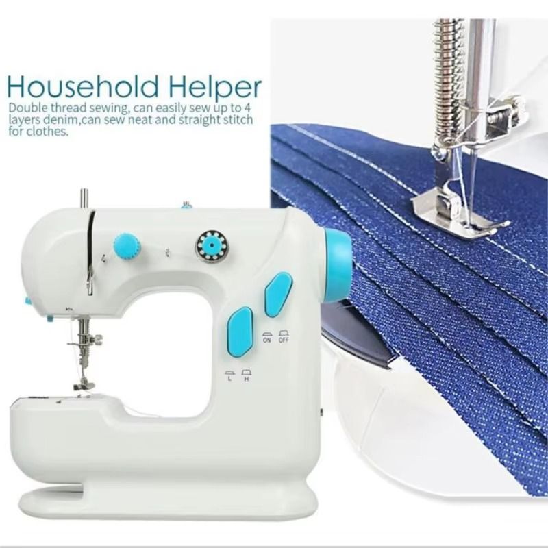 Portable Mini Electric Desktop Sewing Machine – Dual Speed & Easy Threading
