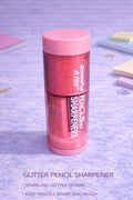 Daimah® 2-in-1 Glitter Pencil Sharpener & Eraser – Sparkling Pink Multi-Tool