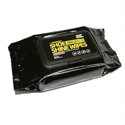 Quick Shoe Shine Wipes (80 Count) – Instant Cleaning & Polishing for Leather & Sneakers