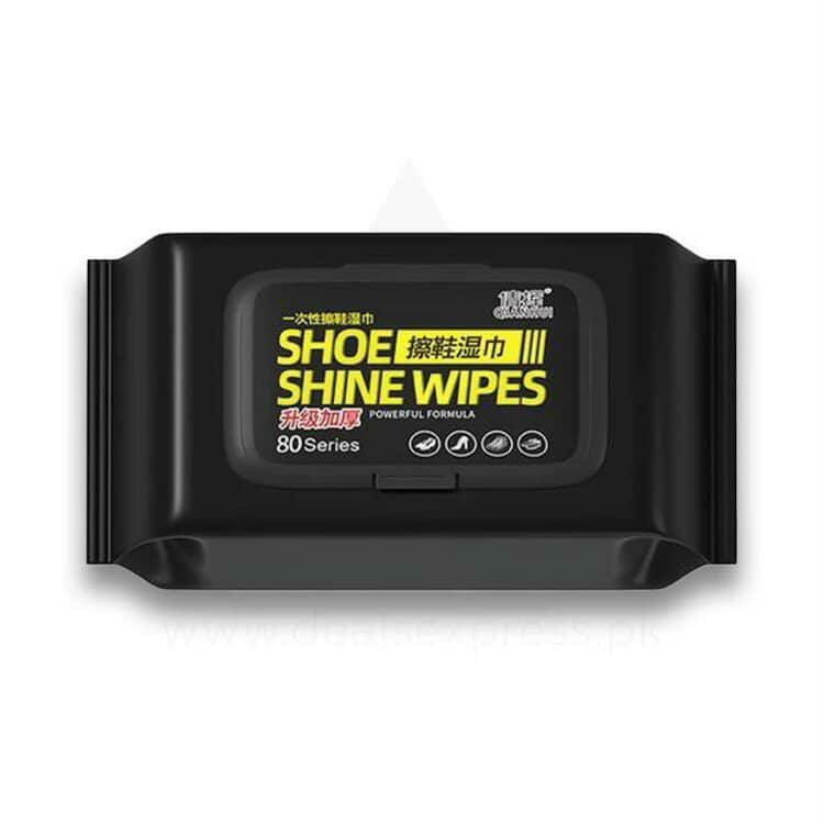 Quick Shoe Shine Wipes (80 Count) – Instant Cleaning & Polishing for Leather & Sneakers