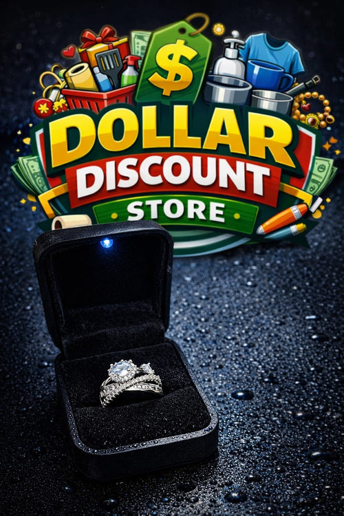 (ADJUSTABLE) Luxury Silver Crystal Bridal Ring for Women