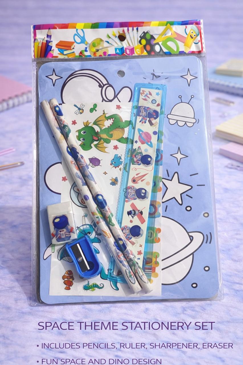 Galactic Explorer Space & Dino Stationery Set – 6-Piece Creative Adventure Kit