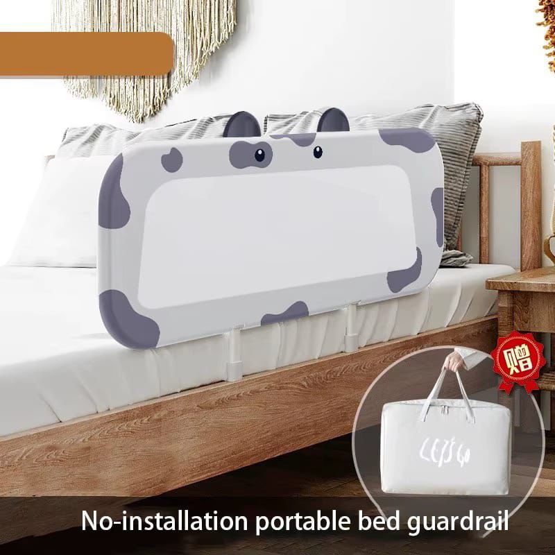 1.5m Baby Bed Rail Guard 1-Side Foldable for Kids Bed Guardrail Safety Portable Barrier Bed Protection for Protective