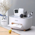 Ecoco Multi-Functional Desktop Organizer & Tissue Box – Sleek Scandi-Style Storage