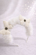 Essential Pure White Puffy Headband – Sleek Monochrome Statement Hairband – Timeless Minimalist Padded Headpiece for Weddings and Events